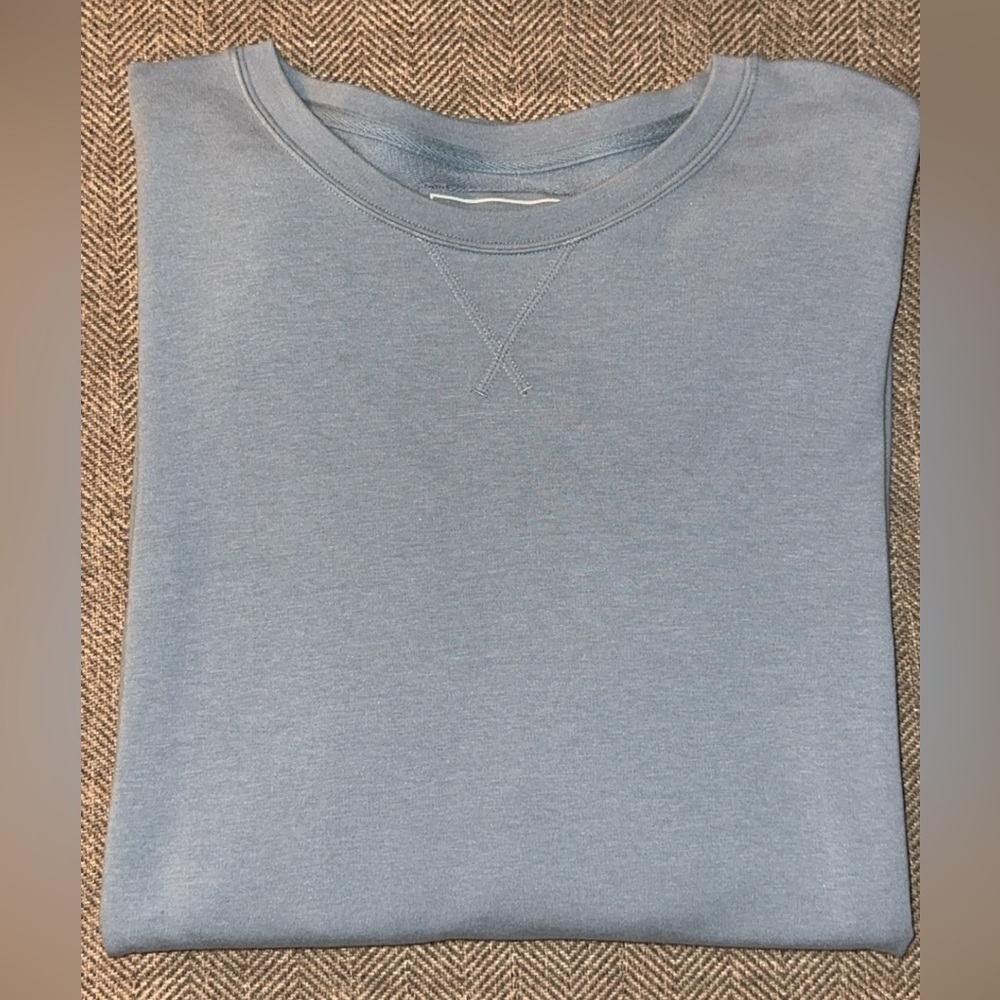 SAXX 3Six Five Men’s Blue Long Sleeve Sweatshirt XL Relaxed Fit Lounge Pullover